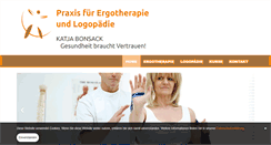 Desktop Screenshot of ergotherapie-bonsack.de
